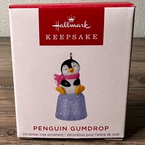 Hallmark NEW 2022 Miniature Penguin Gumdrop Christmas Ornament Limited Edition